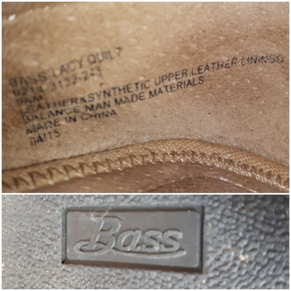 G.H. Bass & Co. Suede Flat Quilted Gold Tone Shoe - Picture 11 of 11